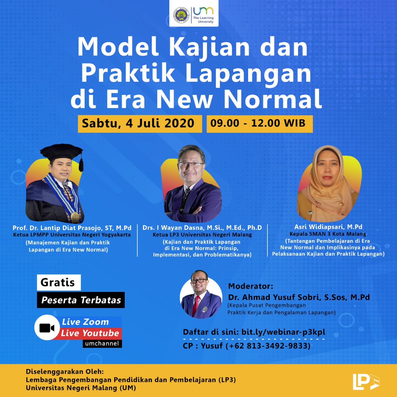 Webinar “Model Kajian dan Praktik Lapangan di Era New Normal”