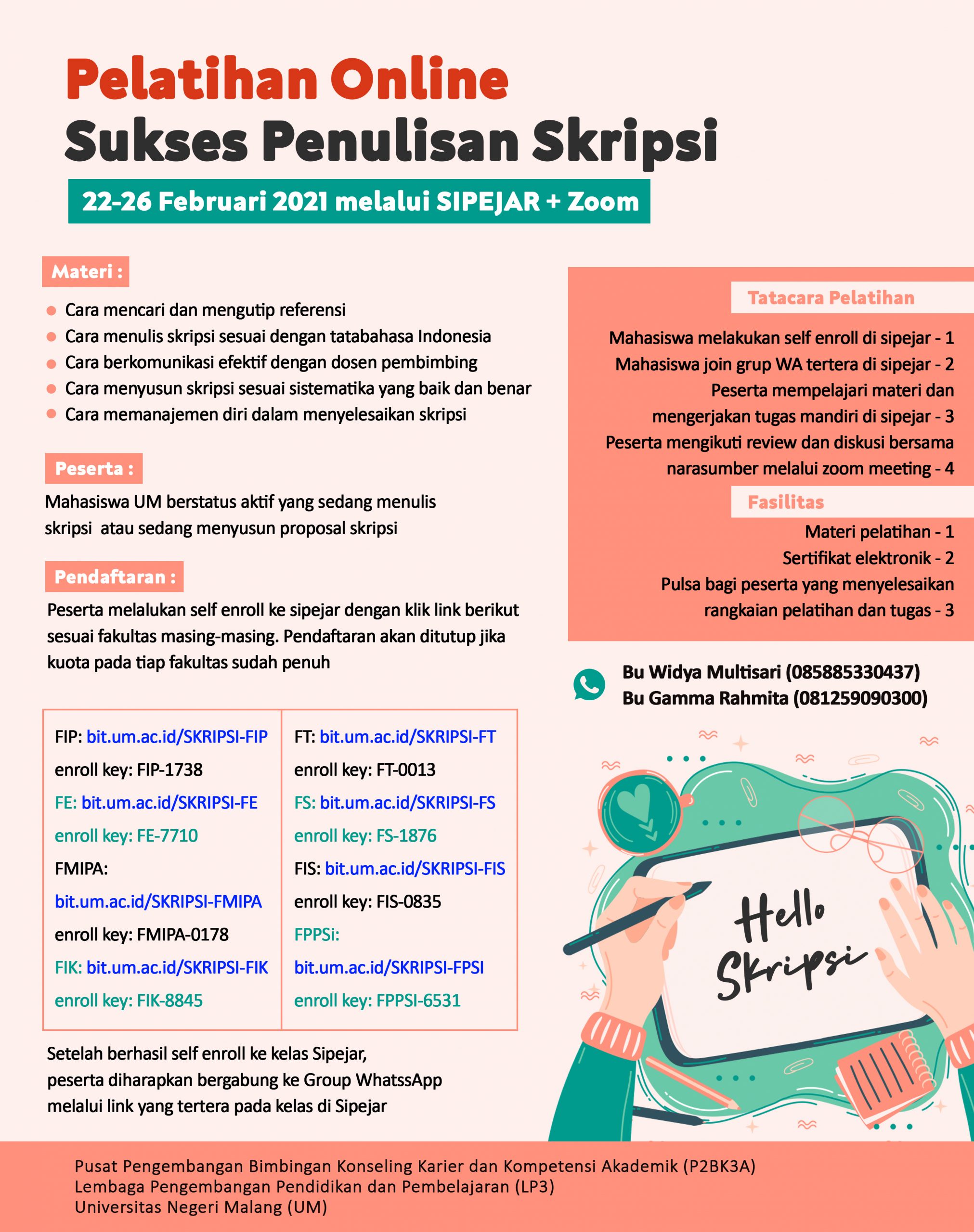 Pelatihan Online Sukses Penulisan Skripsi