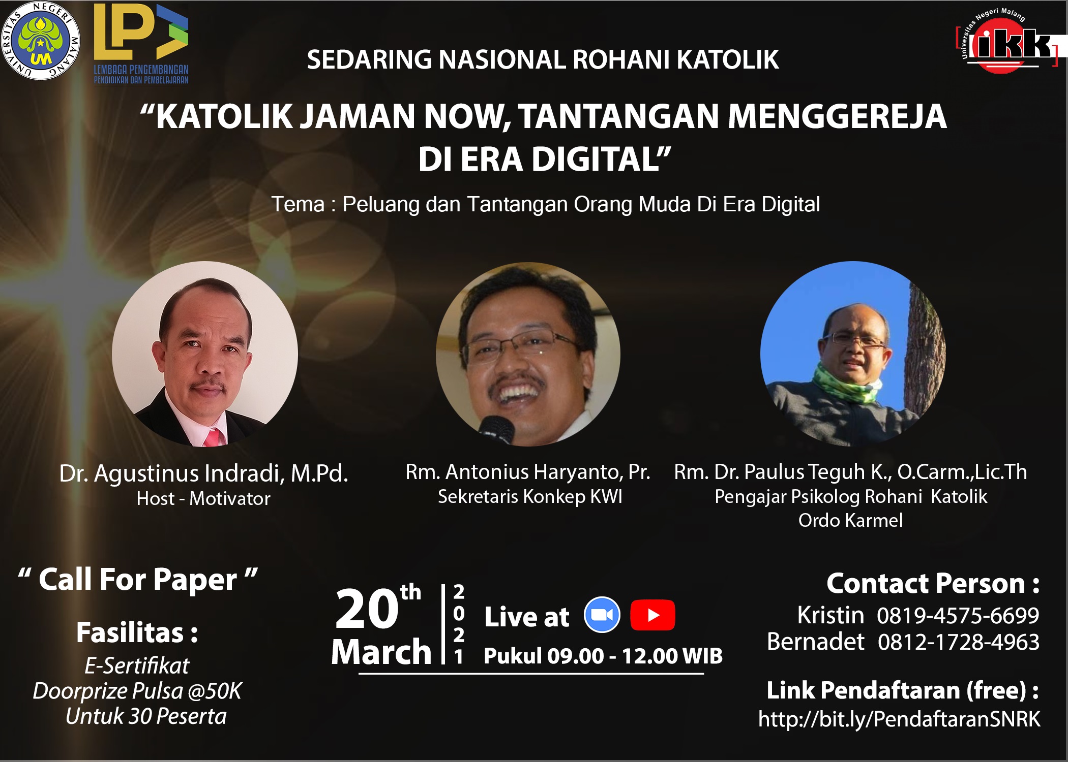 Sedaring Nasional Rohani Katolik “Katolik Jaman Now, Tantangan Menggereja di Era Digital”