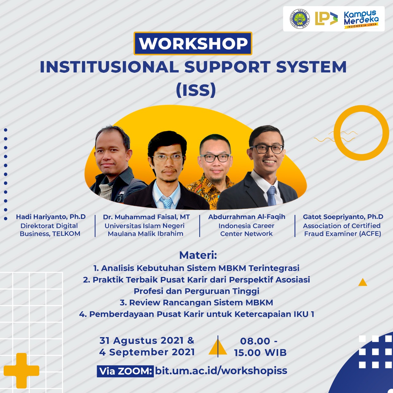 Workshop Institutional Support System (ISS) Tahap 1: Analisis Kebutuhan Sistem MBKM Terintegrasi