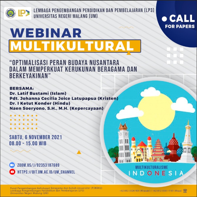 Webinar Multikultural “Optimalisasi Peran Budaya Nusantara dalam Memperkuat Kerukunan Beragama dan Berkeyakinan”
