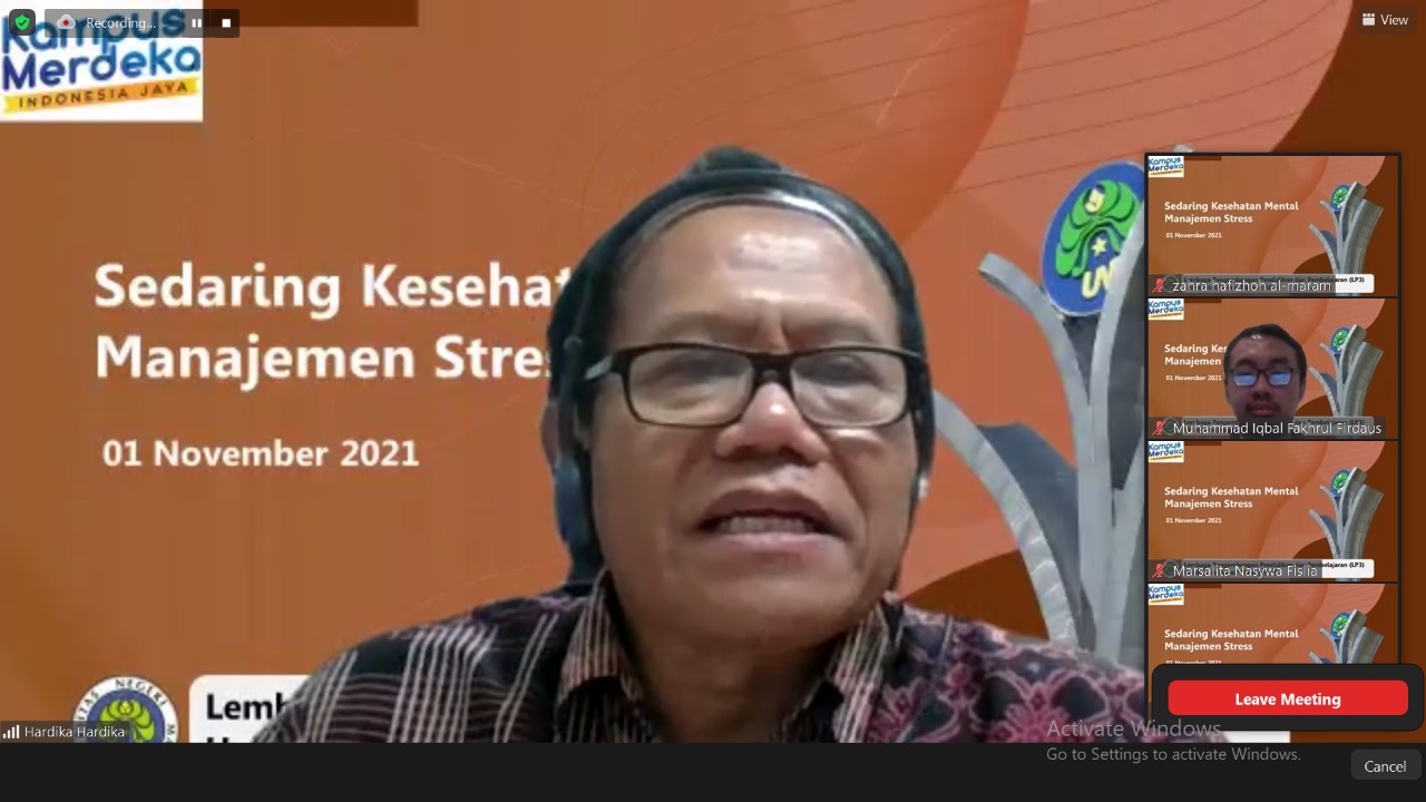 Seminar Tentang Kesehatan Mental Bertema Manajemen Stres