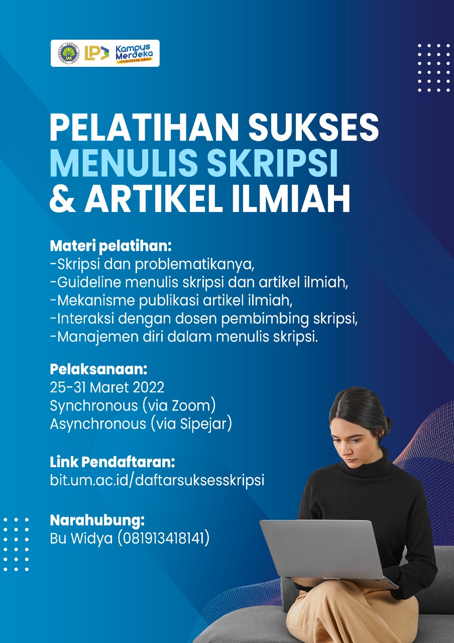 Pelatihan Sukses Menulis Skripsi & Artikel Ilmiah