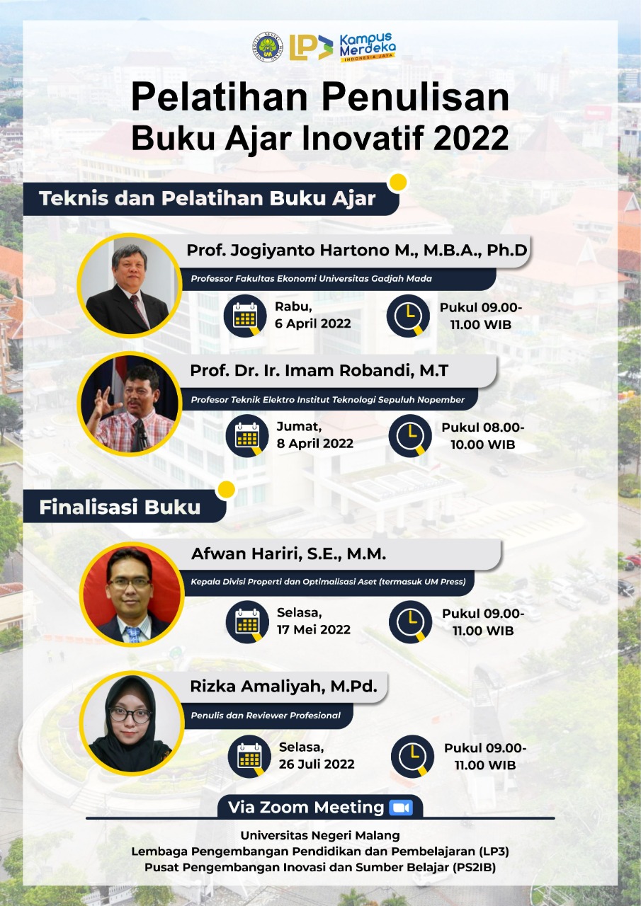 Pelatihan Penulisan Buku Ajar Inovatif 2022