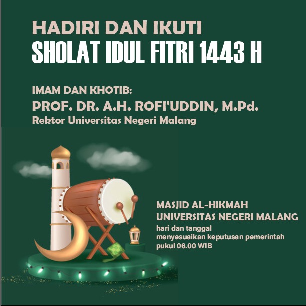 Hadiri dan Ikuti Sholat Idul Fitri 1443 H