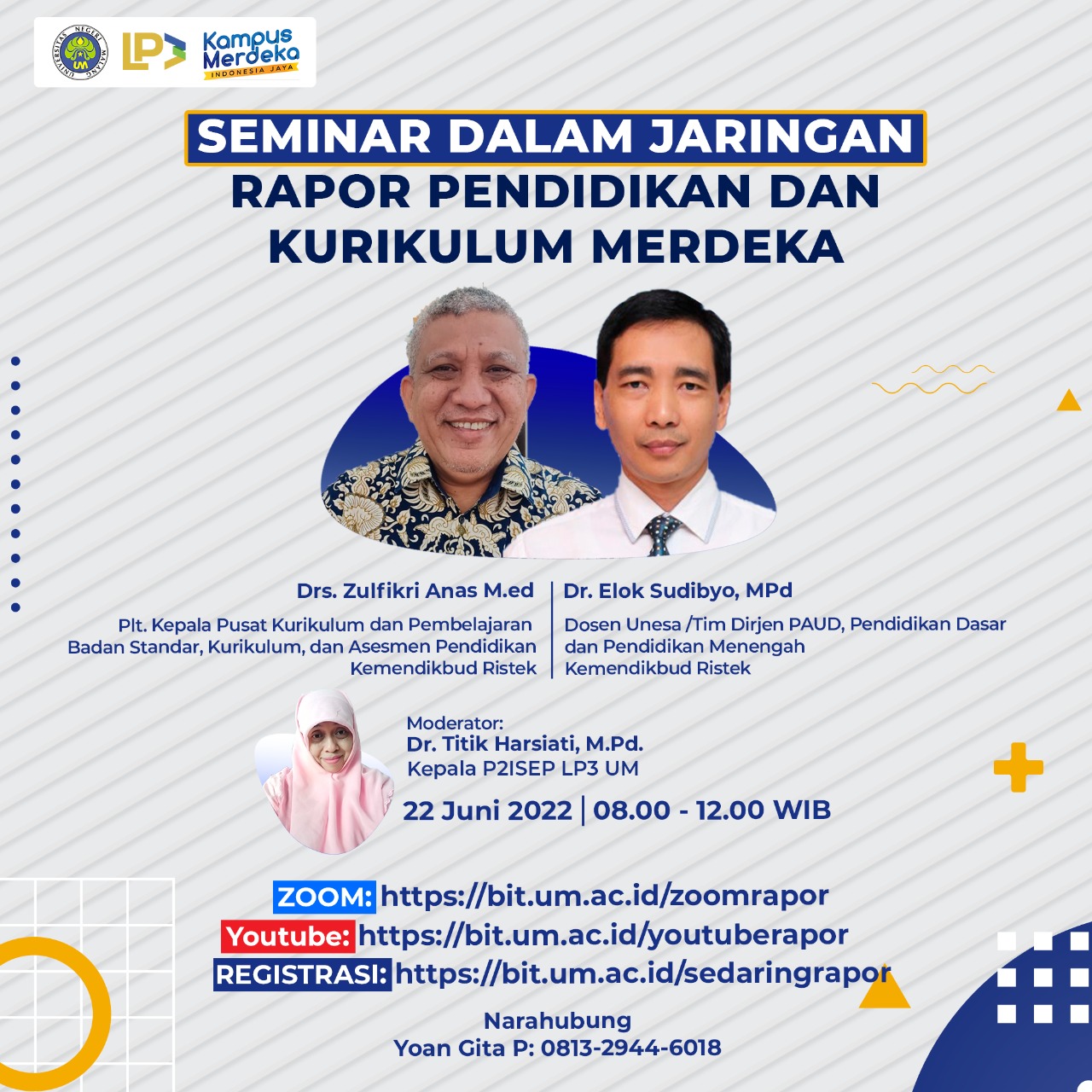 Seminar dalam Jaringan Rapor Pendidikan dan Kurikulum Merdeka