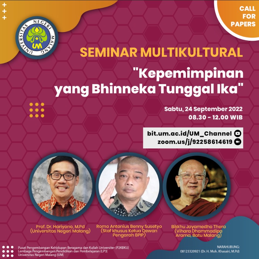 Seminar Multikultural “Kepemimpinan yang Bhinneka Tunggal Ika”
