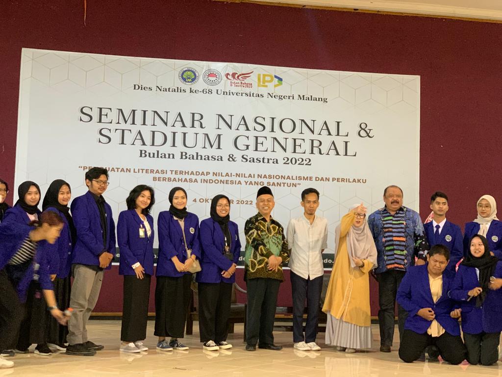 Seminar Nasional dan Stadium General “Penguatan Literasi Terhadap Nilai-nilai Nasionalisme dan Perilaku Berbahasa Indonesia yang Santun”