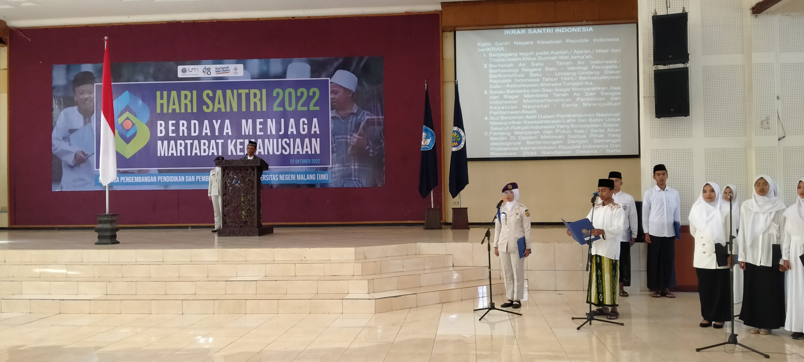 Upacara dalam rangka Peringatan Hari Santri Nasional Tahun 2022