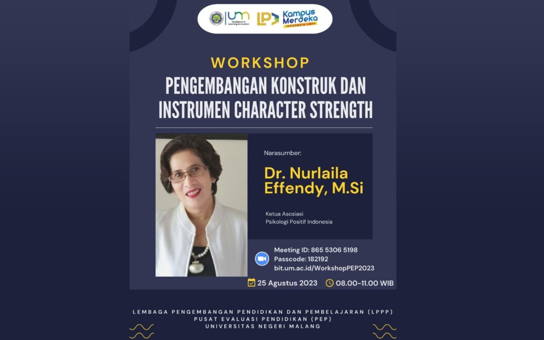 Workshop Pengembangan Konstruk dan Instrumen Character Strength