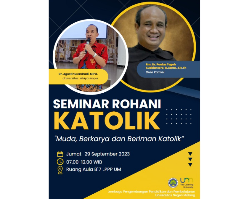 Seminar Rohani Katolik “Muda, Berkarya, dan Beriman Katolik”