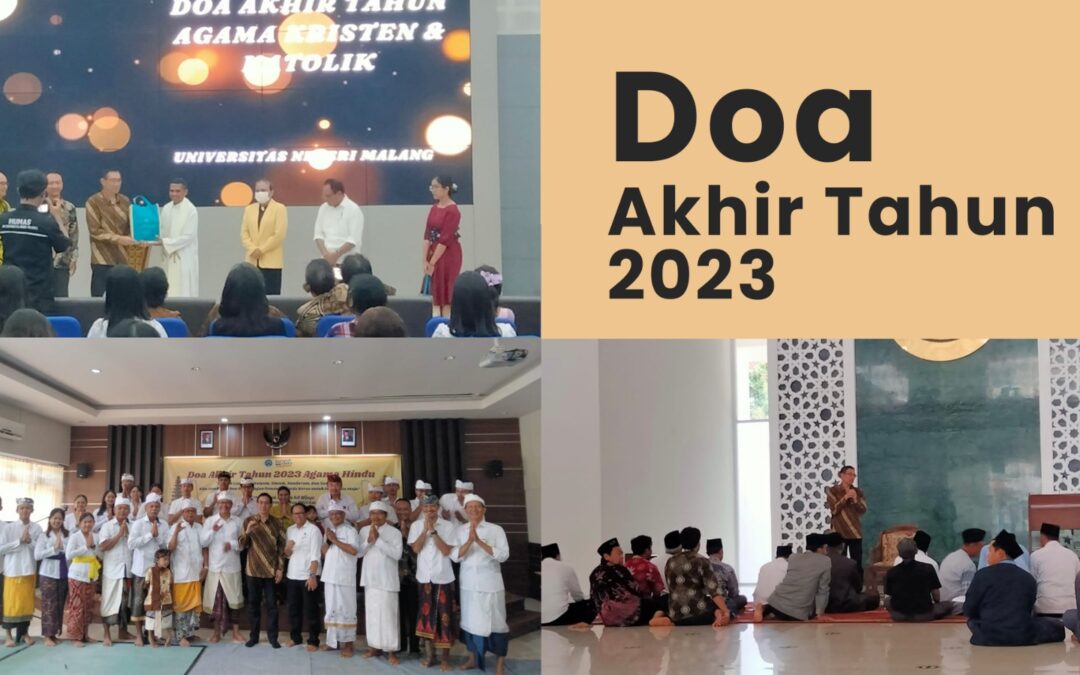 Doa Akhir Tahun 2023: Universitas Negeri Malang Mempererat Keharmonisan Beragama