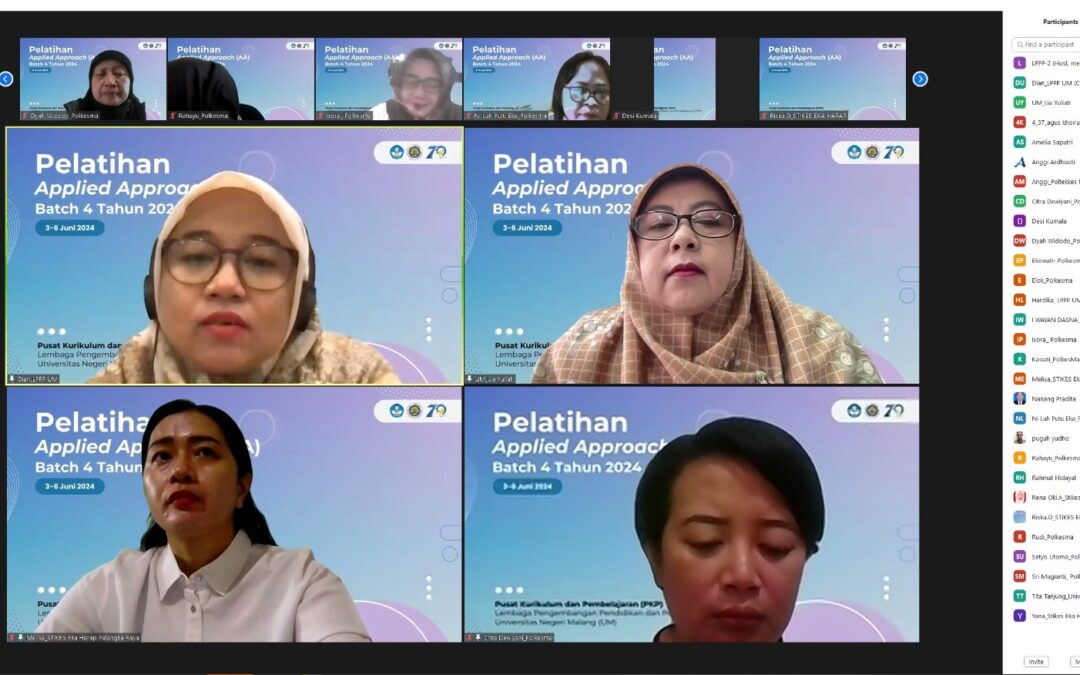 LPPP Universitas Negeri Malang Gelar Pelatihan Applied Approach Batch 4 Tahun 2024