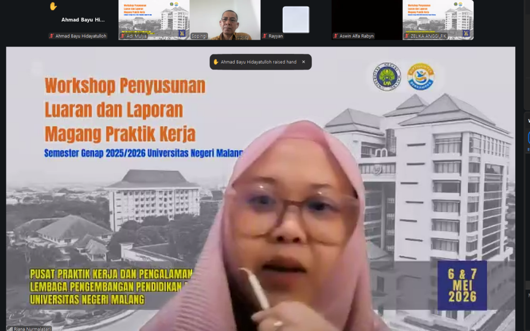 Siapkan Luaran Magang Berkualitas, P2KPL UM Gelar Workshop bagi Mahasiswa MBKM